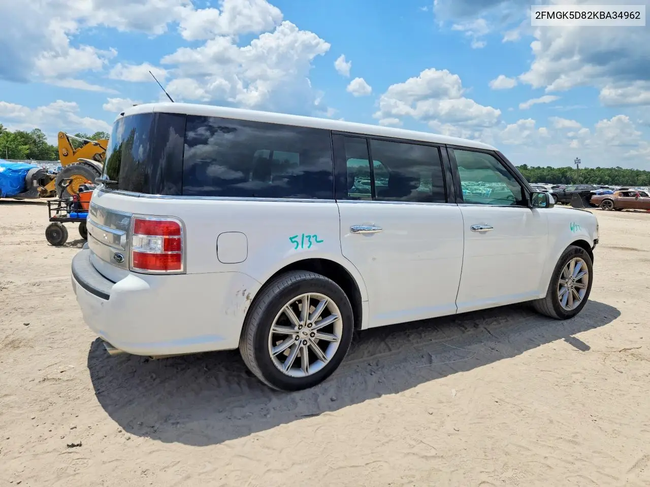 2019 Ford Flex Limited VIN: 2FMGK5D82KBA34962 Lot: 57211756