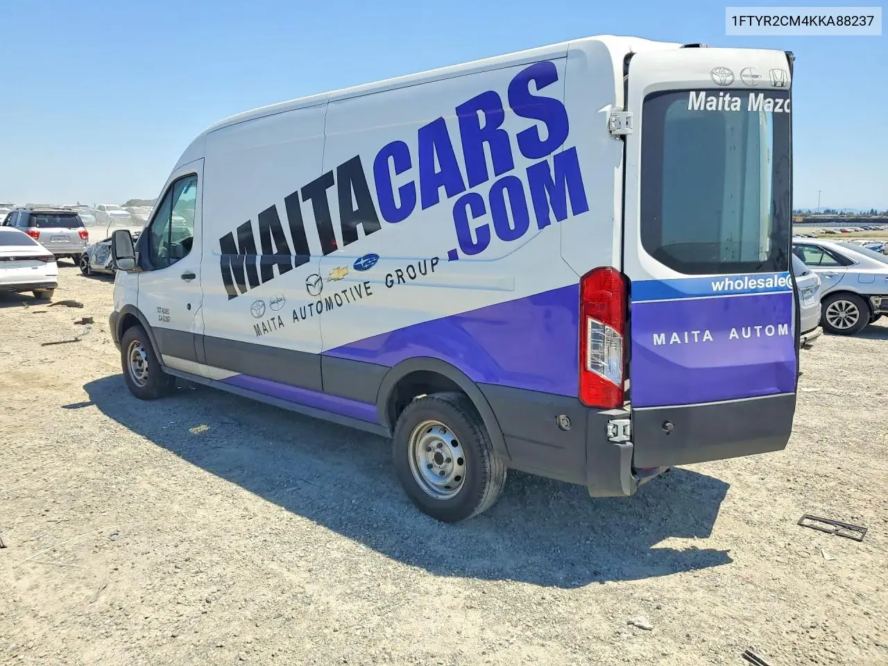 2019 Ford Transit T-250 Delivery Van VIN: 1FTYR2CM4KKA88237 Lot: 57556456