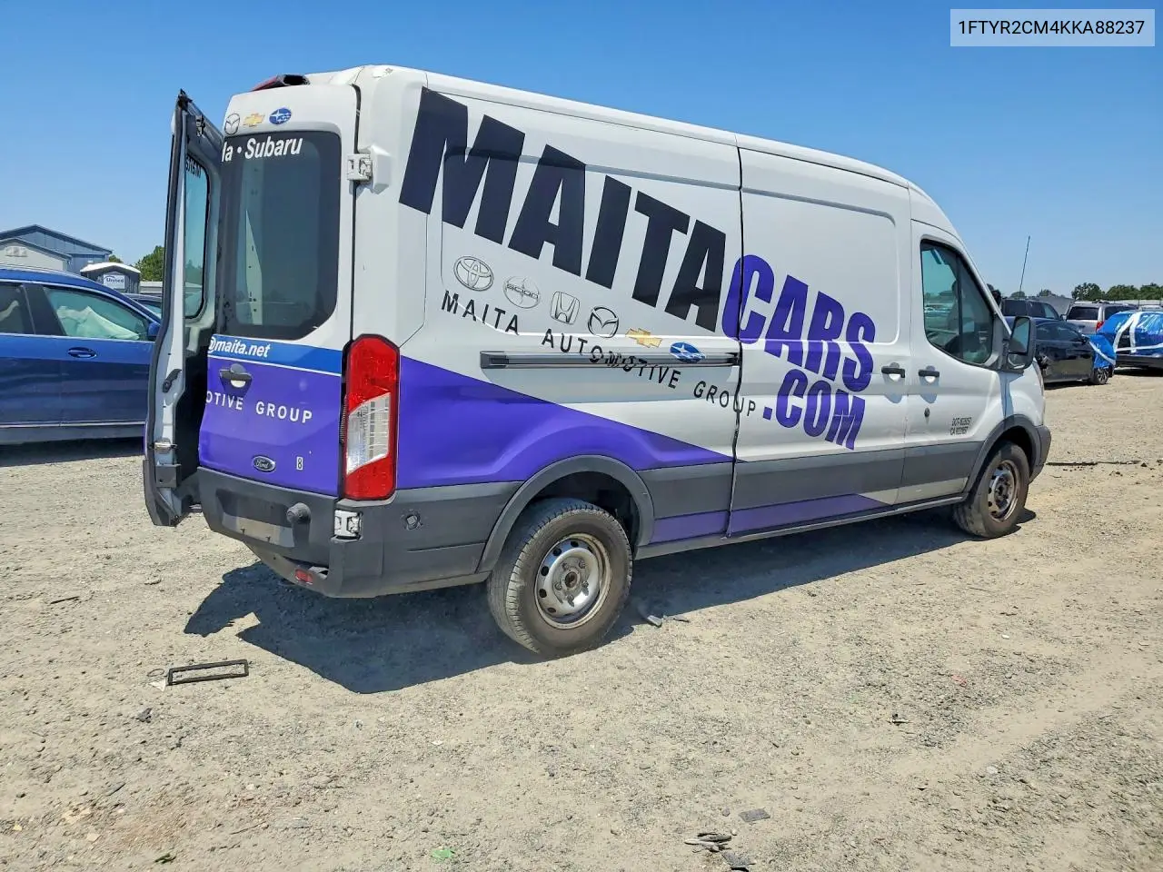 2019 Ford Transit T-250 Delivery Van VIN: 1FTYR2CM4KKA88237 Lot: 57556456
