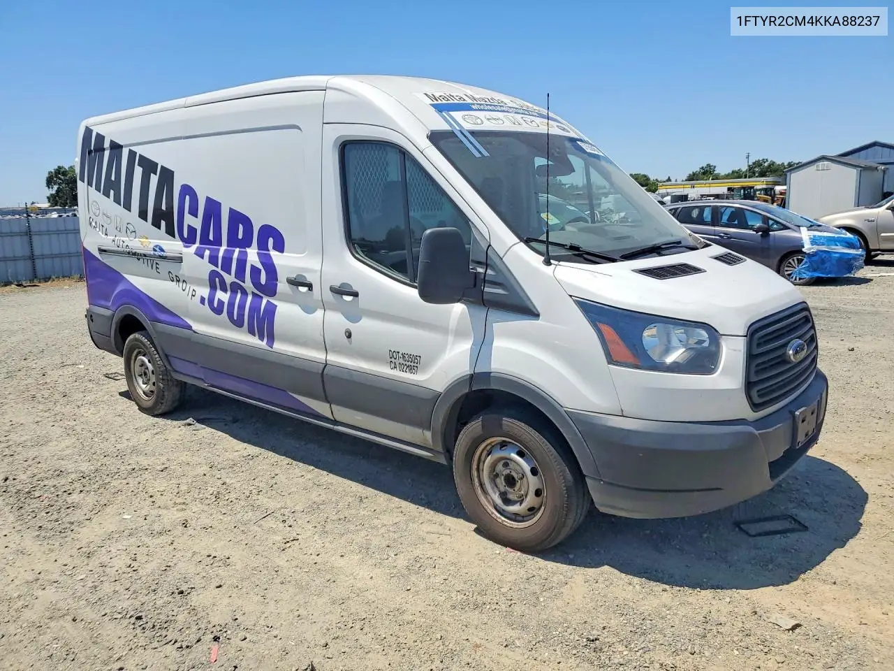 2019 Ford Transit T-250 Delivery Van VIN: 1FTYR2CM4KKA88237 Lot: 57556456