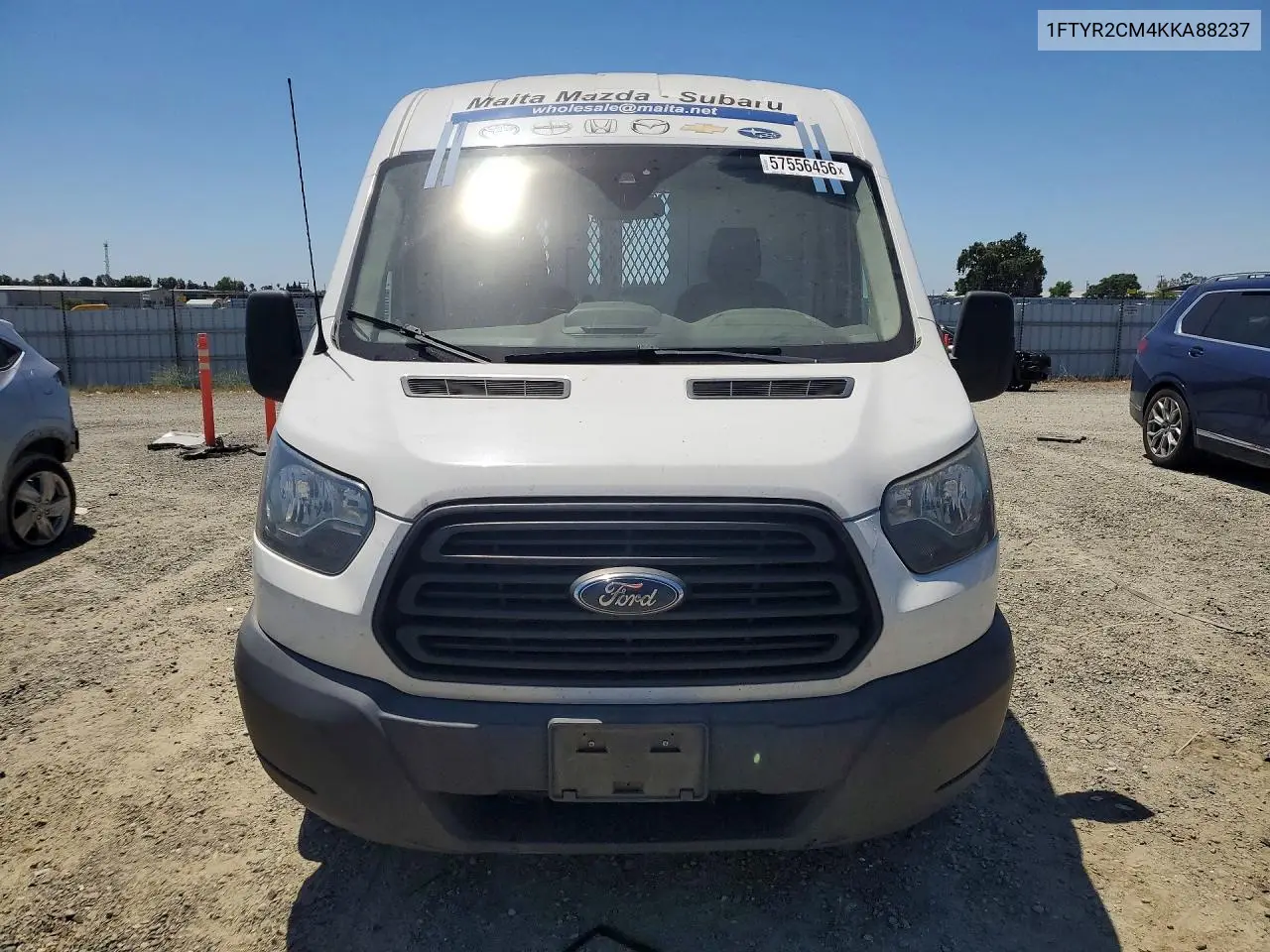 2019 Ford Transit T-250 Delivery Van VIN: 1FTYR2CM4KKA88237 Lot: 57556456