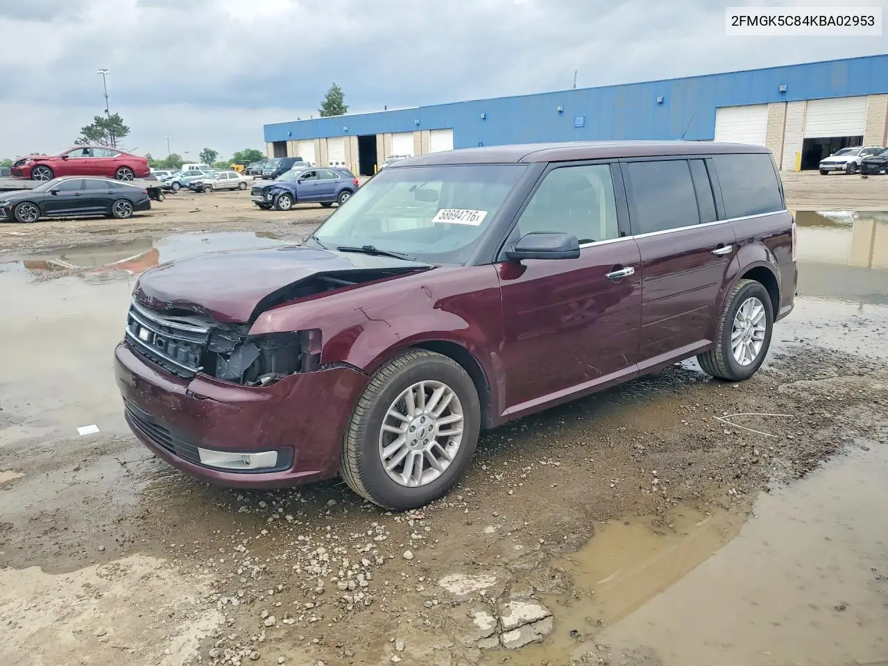 2019 Ford Flex Sel VIN: 2FMGK5C84KBA02953 Lot: 58694716