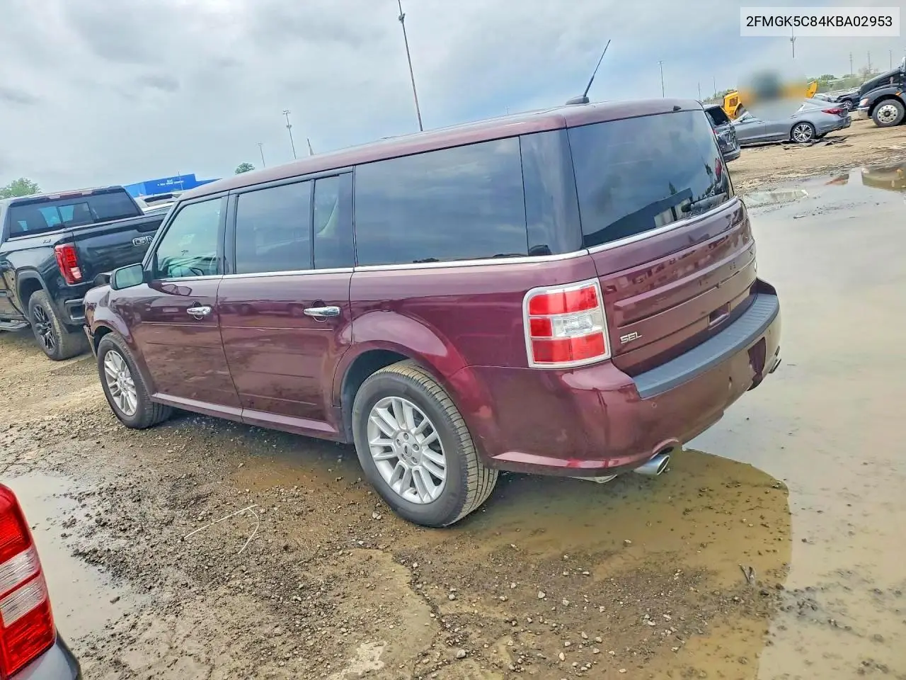 2019 Ford Flex Sel VIN: 2FMGK5C84KBA02953 Lot: 58694716