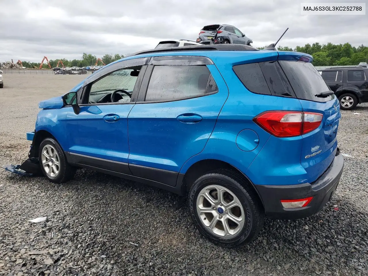 2019 Ford Ecosport Se VIN: MAJ6S3GL3KC252788 Lot: 59994816