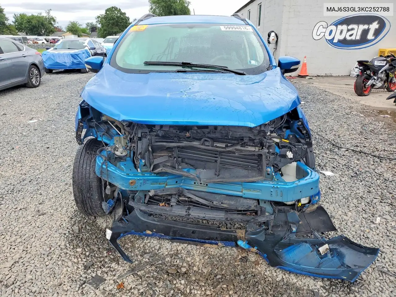 2019 Ford Ecosport Se VIN: MAJ6S3GL3KC252788 Lot: 59994816