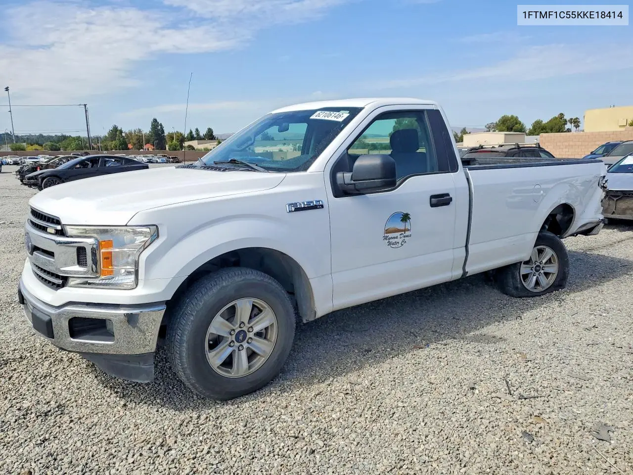 2019 Ford F150 VIN: 1FTMF1C55KKE18414 Lot: 62106146