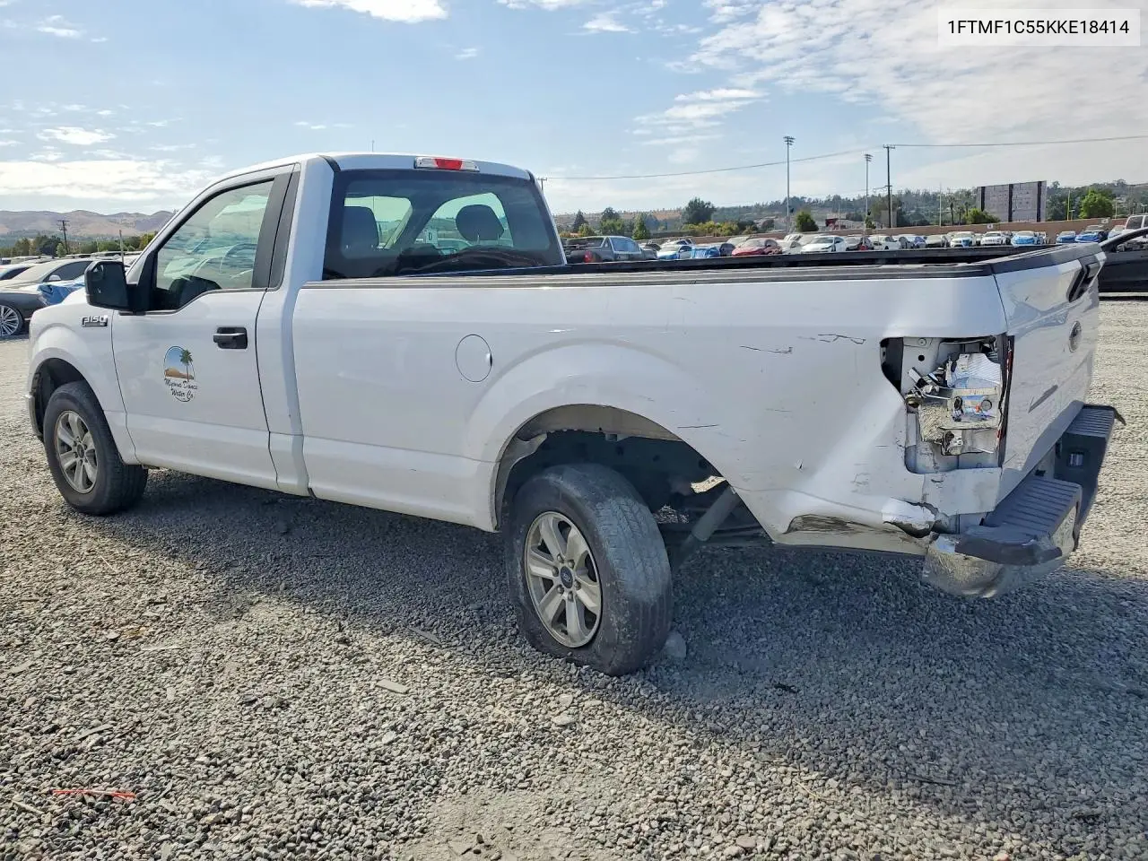 2019 Ford F150 VIN: 1FTMF1C55KKE18414 Lot: 62106146