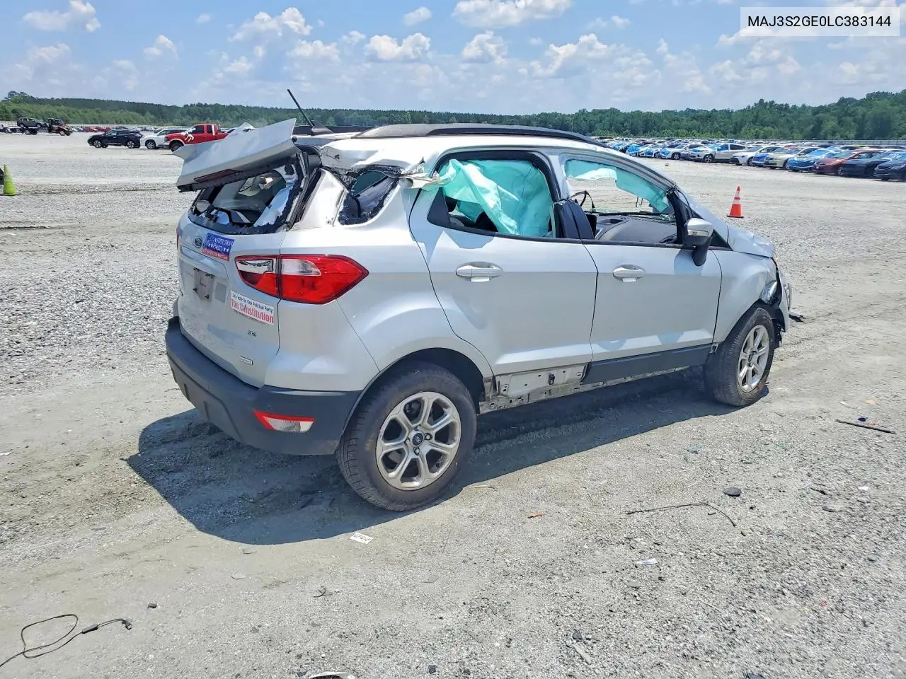 2020 Ford Ecosport Se VIN: MAJ3S2GE0LC383144 Lot: 56852386
