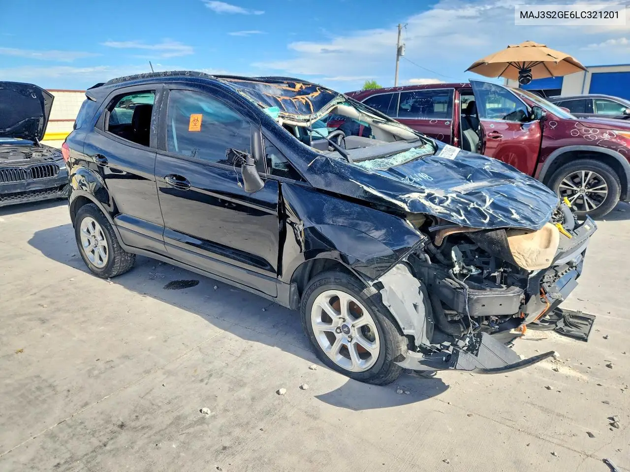 2020 Ford Ecosport Se VIN: MAJ3S2GE6LC321201 Lot: 57321806