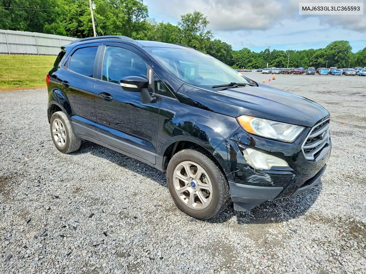 2020 Ford Ecosport Se VIN: MAJ6S3GL3LC365593 Lot: 57328606