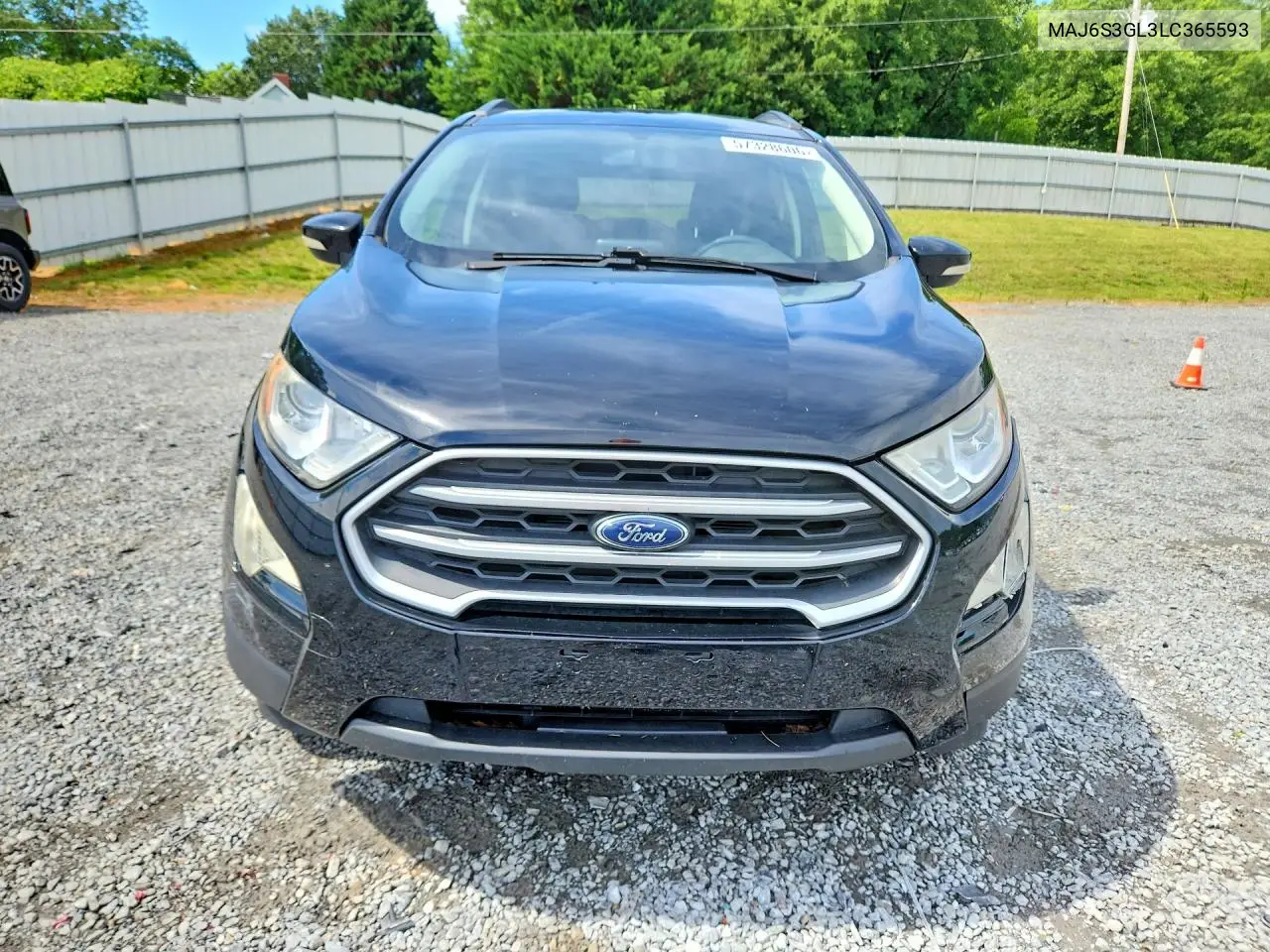 2020 Ford Ecosport Se VIN: MAJ6S3GL3LC365593 Lot: 57328606