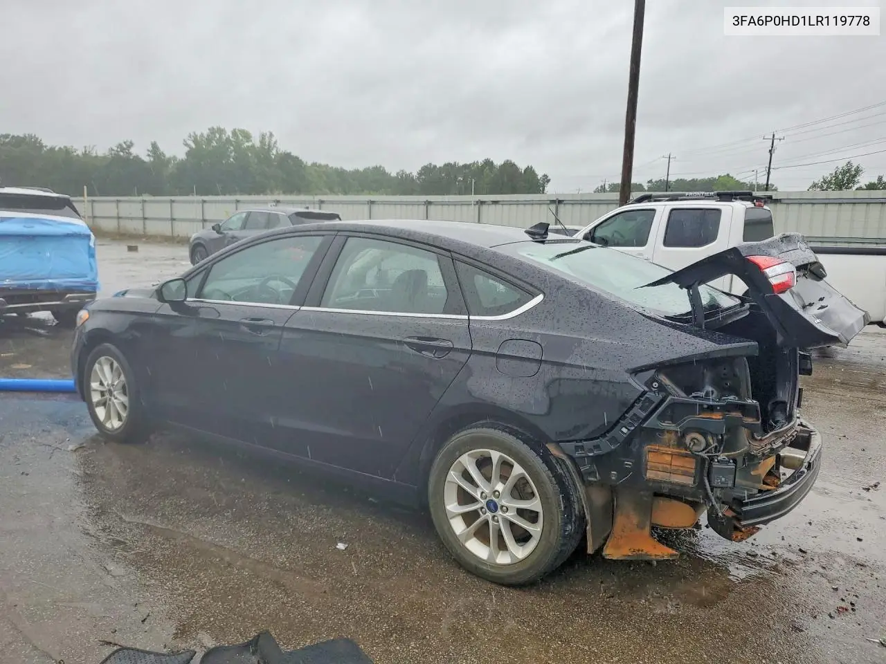 2020 Ford Fusion Se VIN: 3FA6P0HD1LR119778 Lot: 57946956