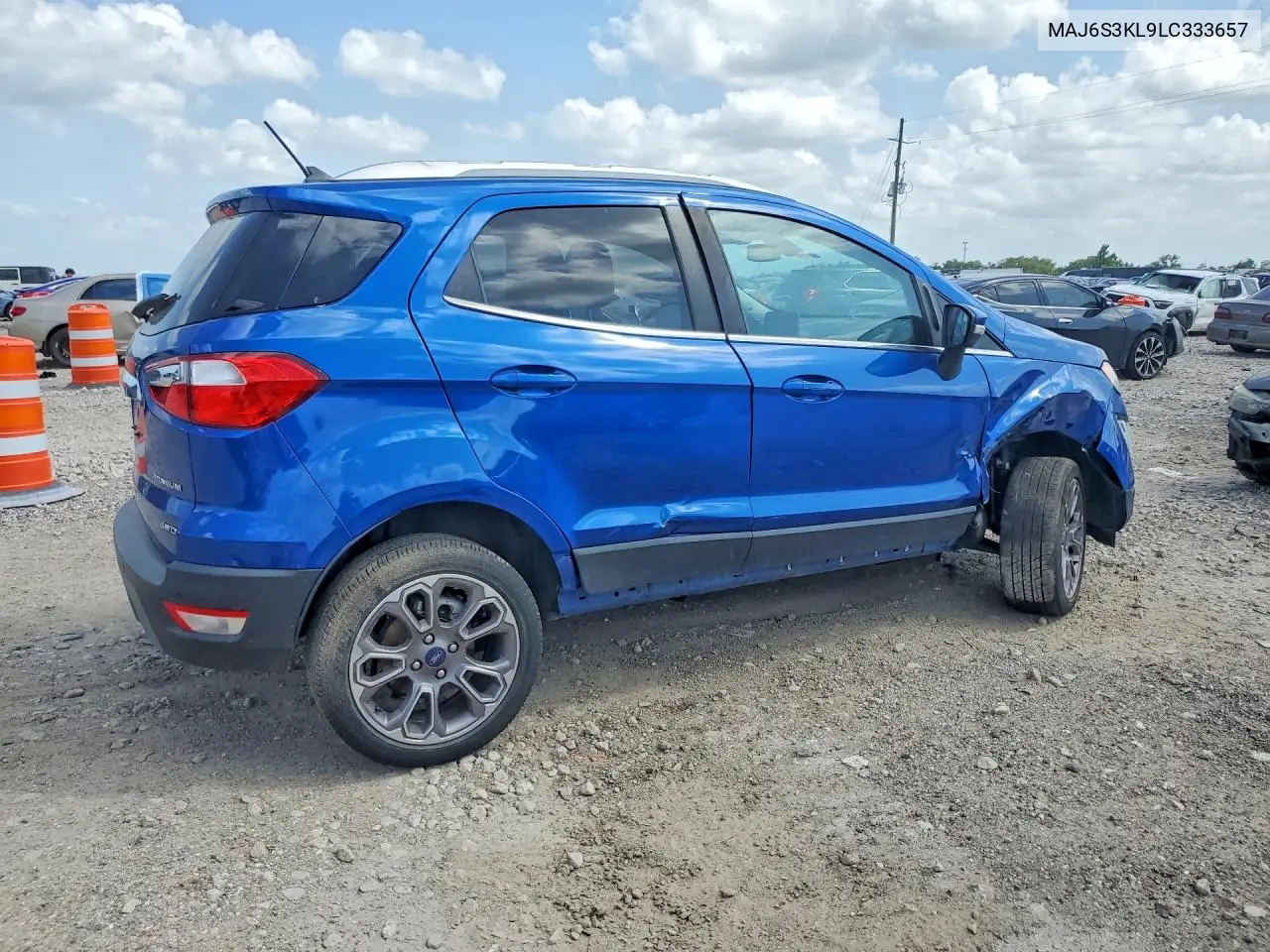 2020 Ford Ecosport Titanium VIN: MAJ6S3KL9LC333657 Lot: 59077646