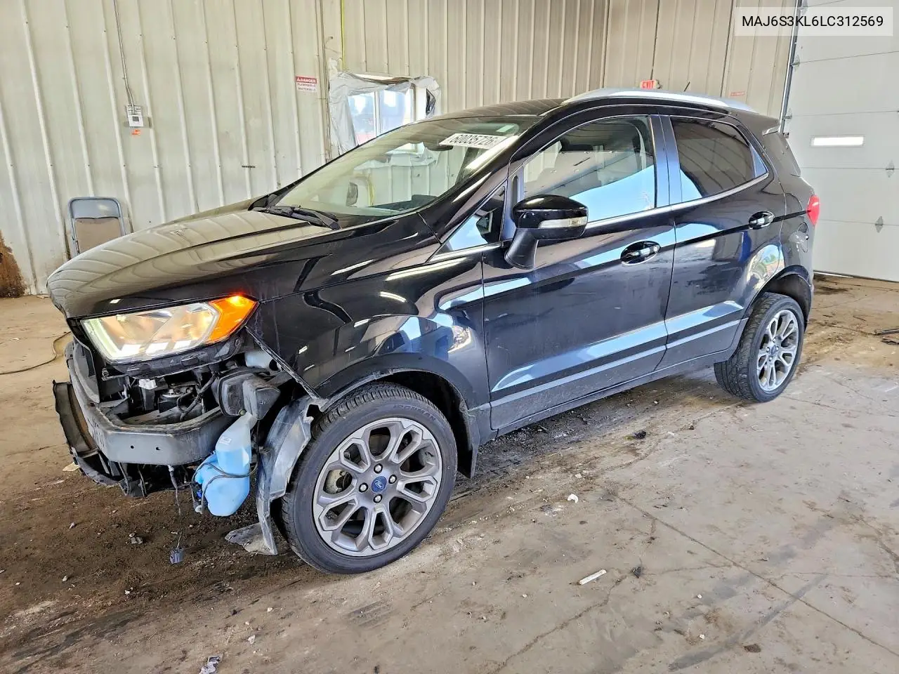 2020 Ford Ecosport Titanium VIN: MAJ6S3KL6LC312569 Lot: 60035726