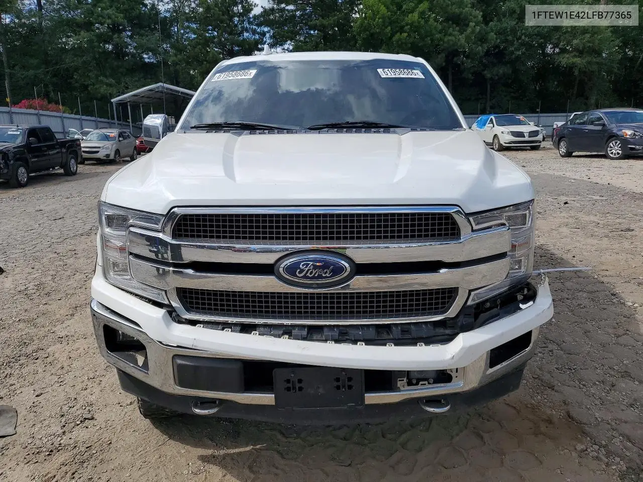 2020 Ford F150 Supercrew VIN: 1FTEW1E42LFB77365 Lot: 61958686