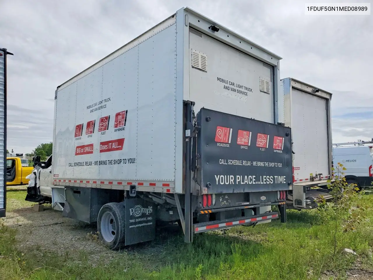 2021 Ford F550 Super Duty Box Truck VIN: 1FDUF5GN1MED08989 Lot: 53754416