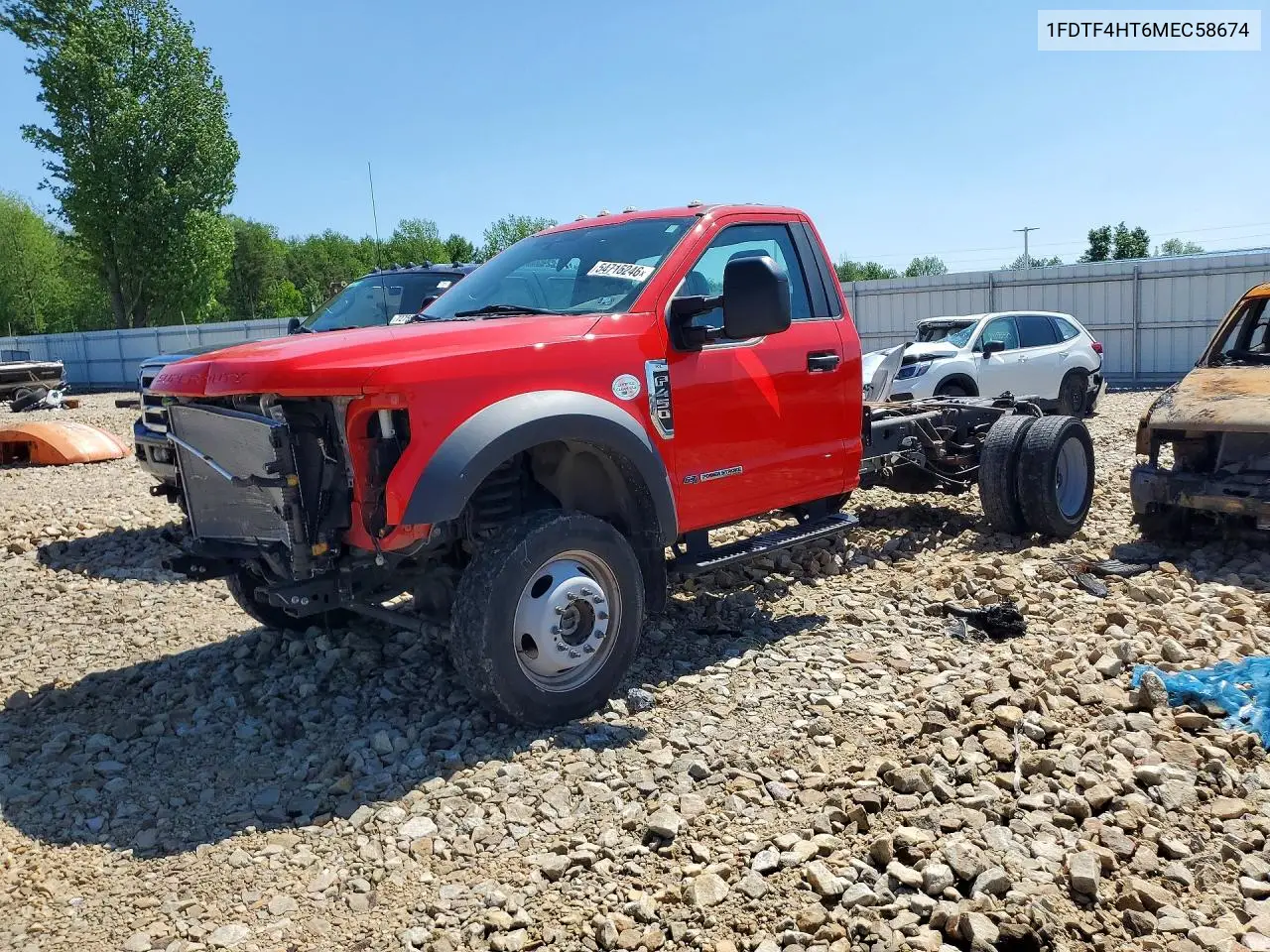 2021 Ford F450 Super Duty VIN: 1FDTF4HT6MEC58674 Lot: 54715246