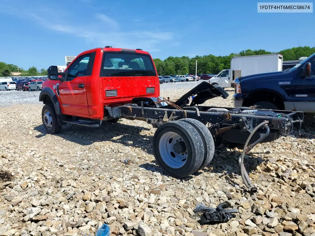 2021 Ford F450 Super Duty VIN: 1FDTF4HT6MEC58674 Lot: 54715246