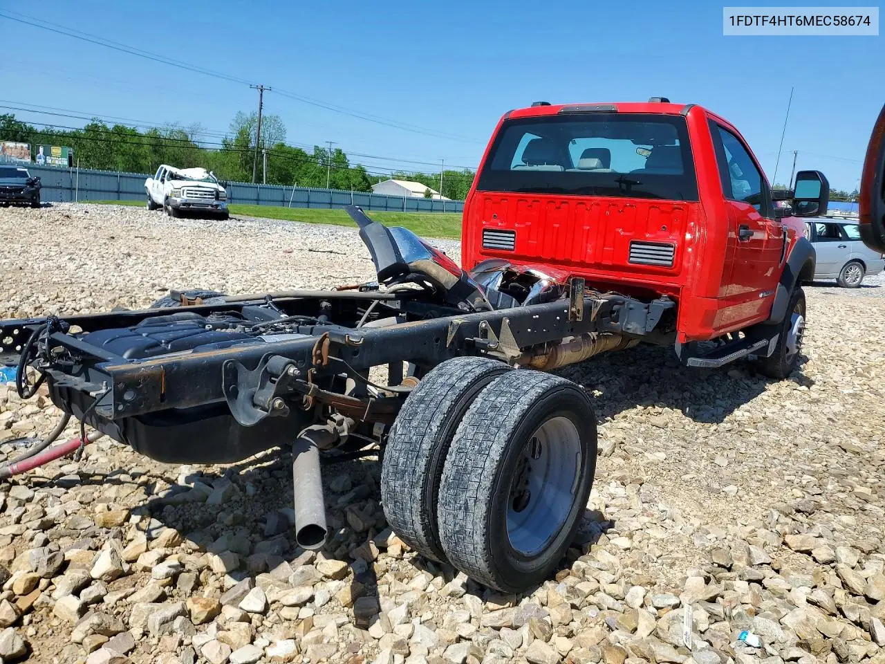 2021 Ford F450 Super Duty VIN: 1FDTF4HT6MEC58674 Lot: 54715246