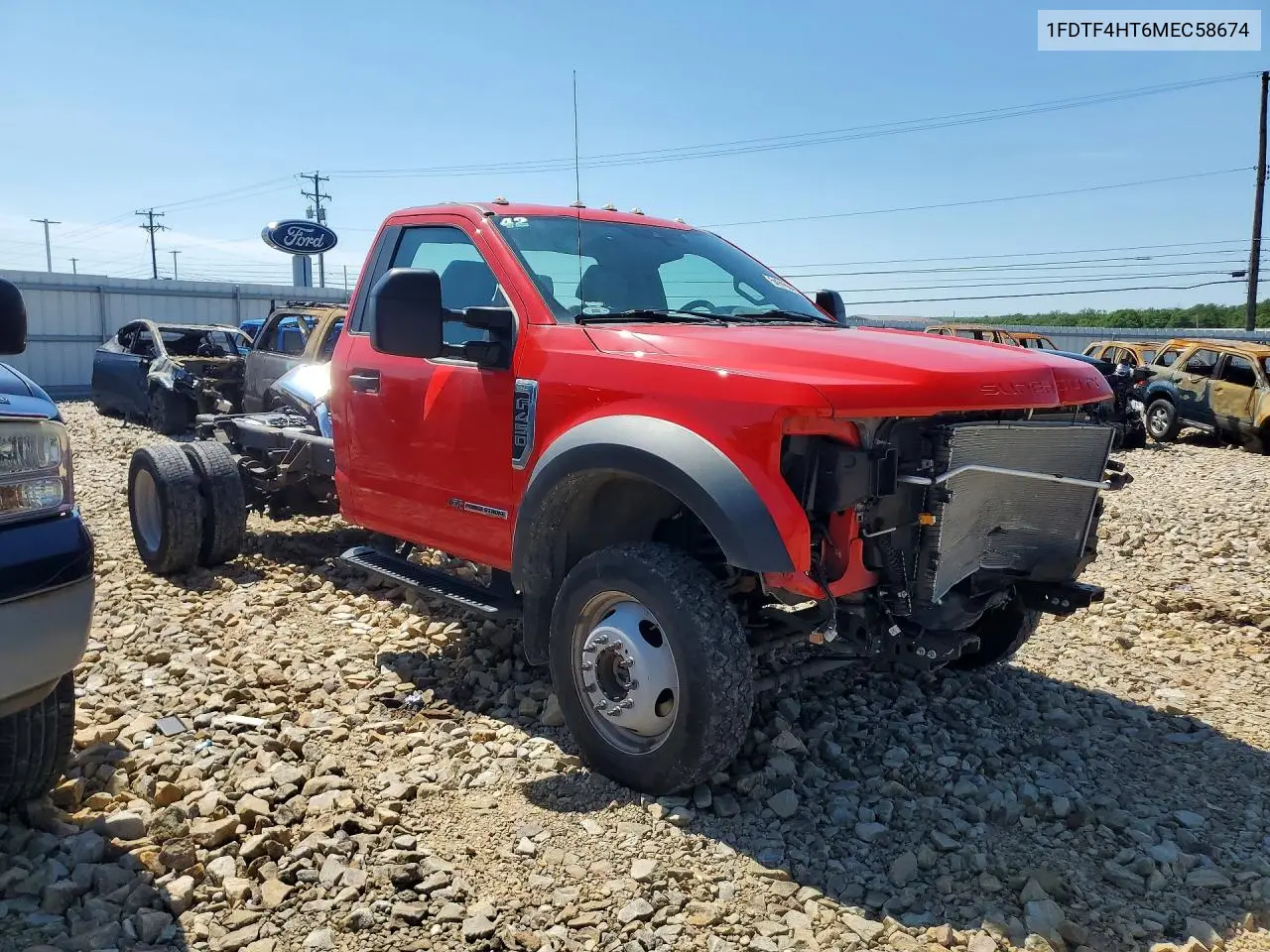 2021 Ford F450 Super Duty VIN: 1FDTF4HT6MEC58674 Lot: 54715246