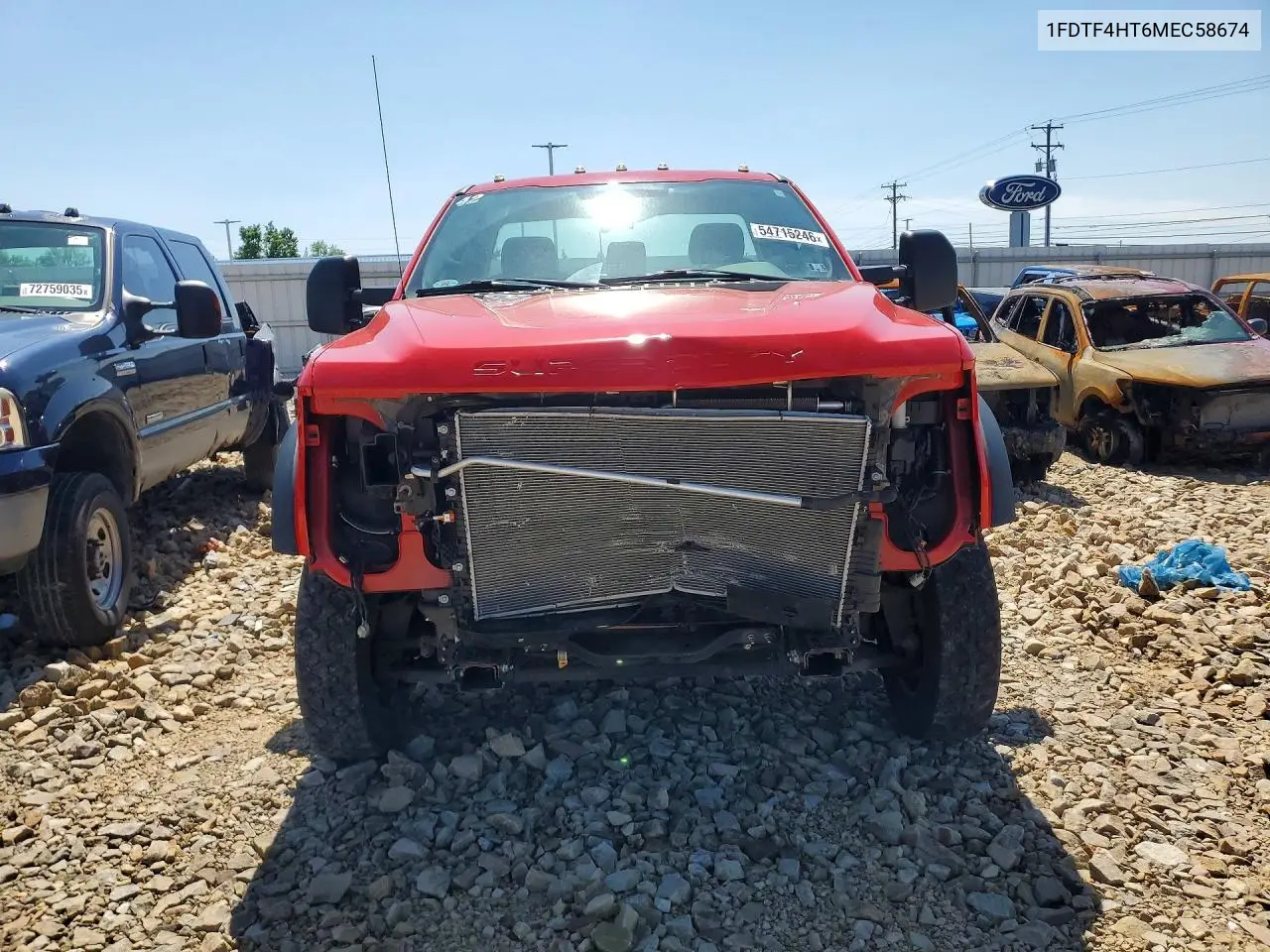 2021 Ford F450 Super Duty VIN: 1FDTF4HT6MEC58674 Lot: 54715246