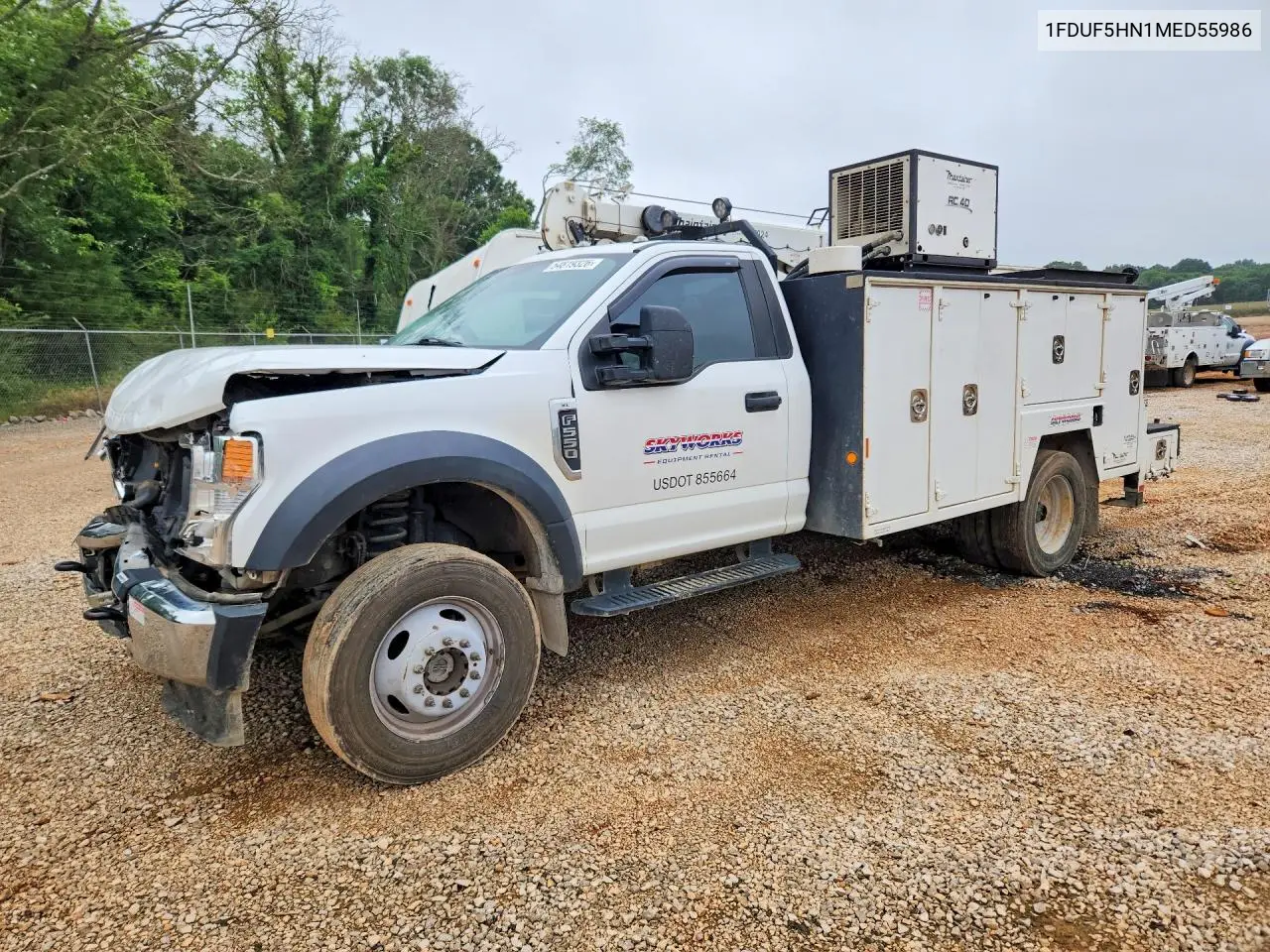 2021 Ford F550 Super Duty VIN: 1FDUF5HN1MED55986 Lot: 54819326