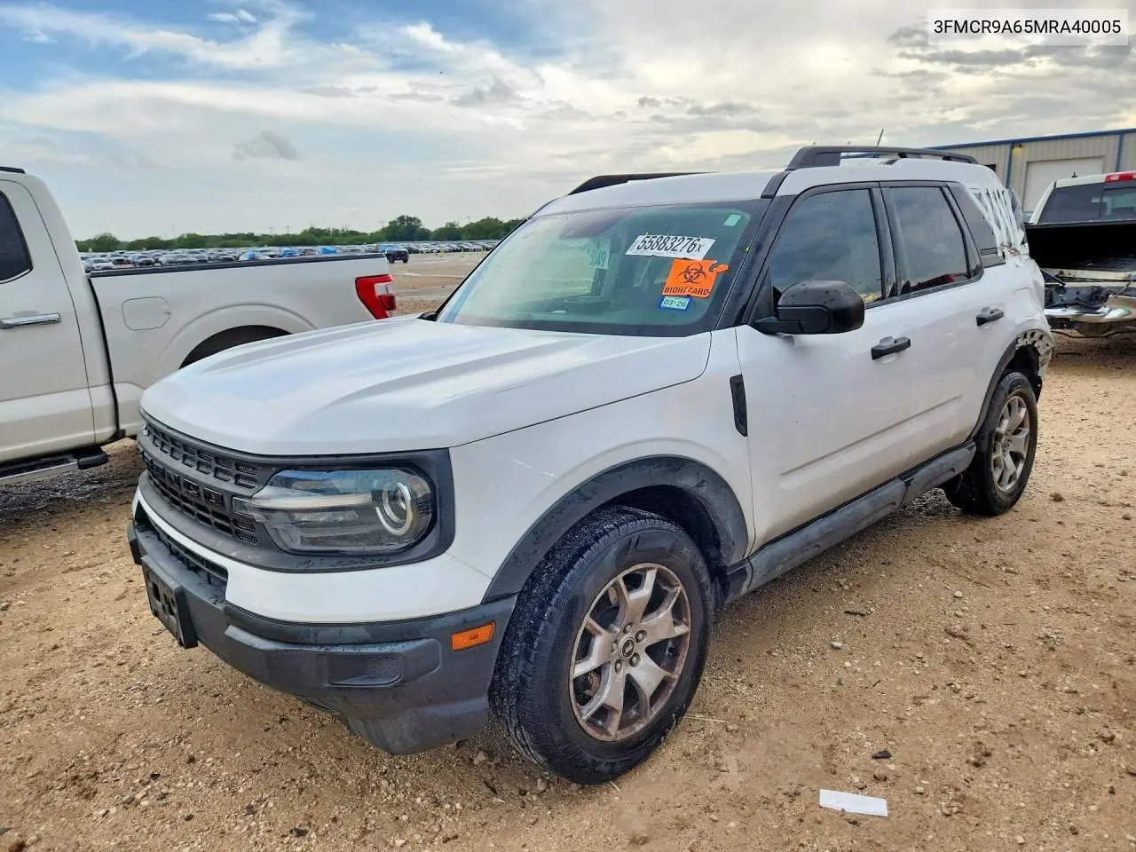 2021 Ford Bronco Sport VIN: 3FMCR9A65MRA40005 Lot: 55883276