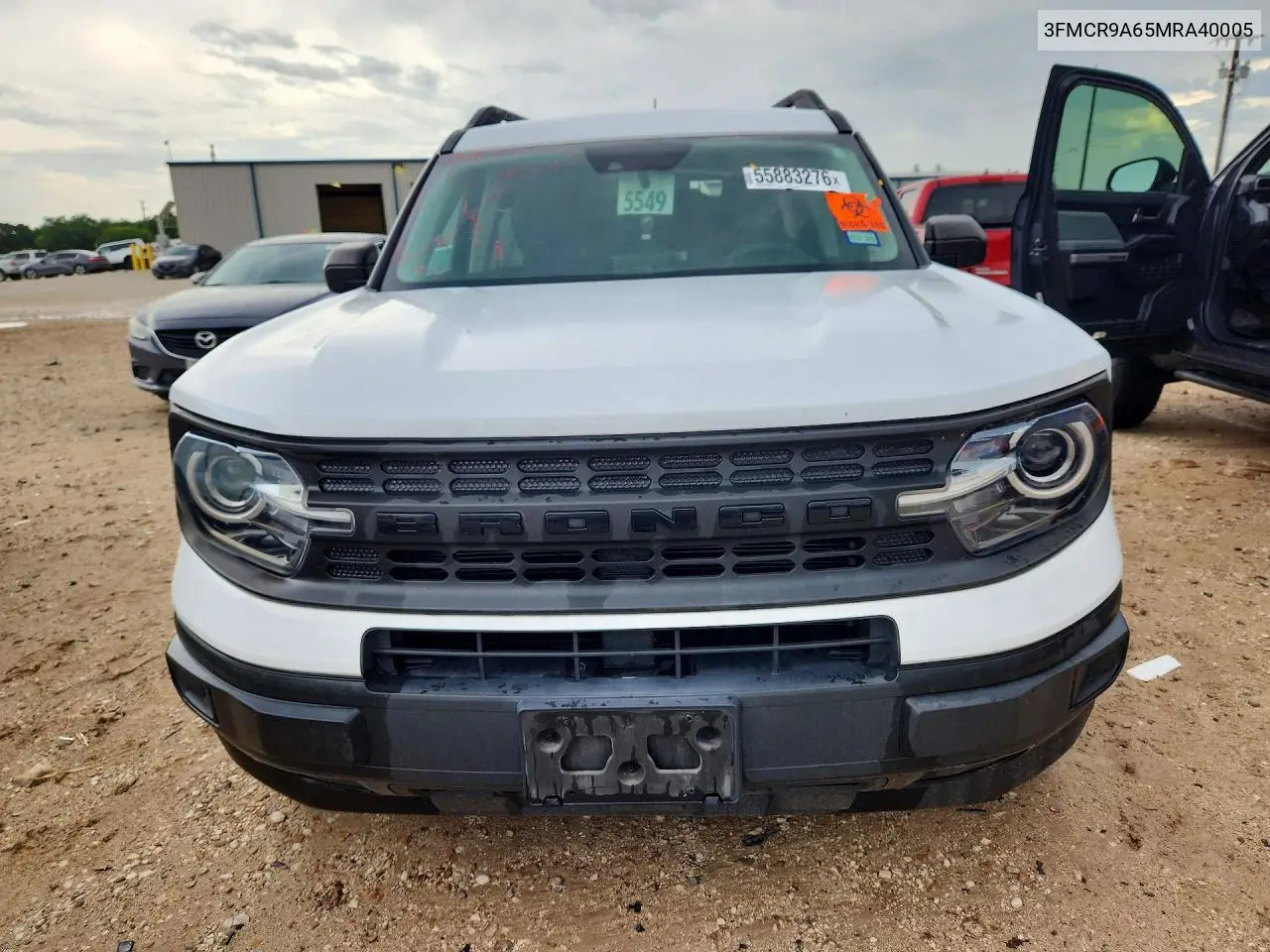 2021 Ford Bronco Sport VIN: 3FMCR9A65MRA40005 Lot: 55883276