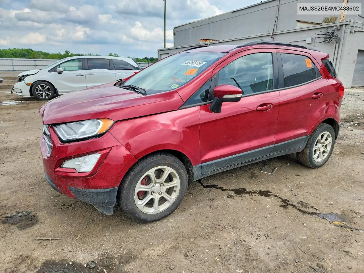 2021 Ford Ecosport Se VIN: MAJ3S2GE4MC438602 Lot: 56163746