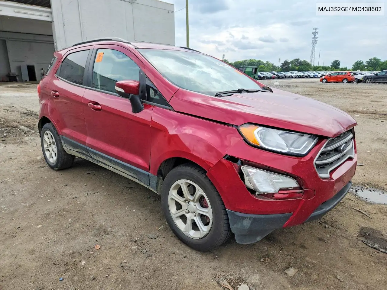 2021 Ford Ecosport Se VIN: MAJ3S2GE4MC438602 Lot: 56163746
