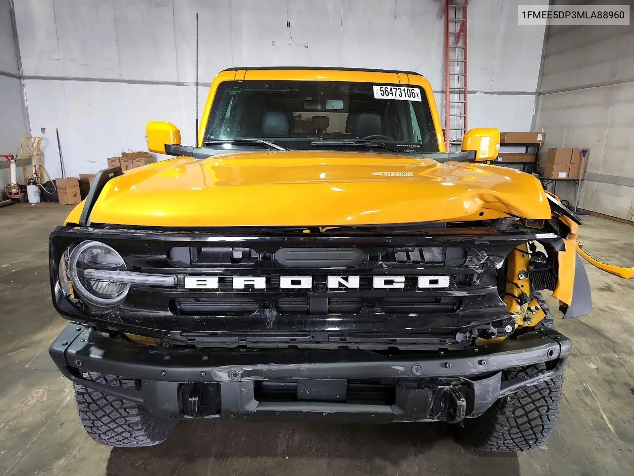 2021 Ford Bronco Base VIN: 1FMEE5DP3MLA88960 Lot: 56473106