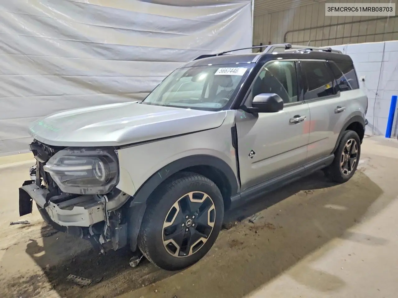 2021 Ford Bronco Sport Outer Banks VIN: 3FMCR9C61MRB08703 Lot: 56674486