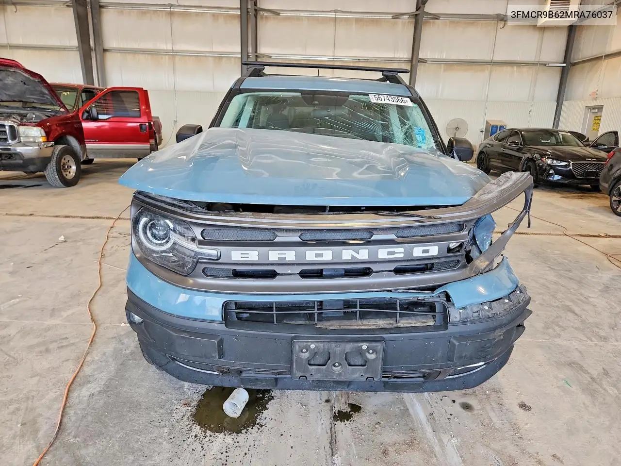 2021 Ford Bronco Sport Big Bend VIN: 3FMCR9B62MRA76037 Lot: 56743566