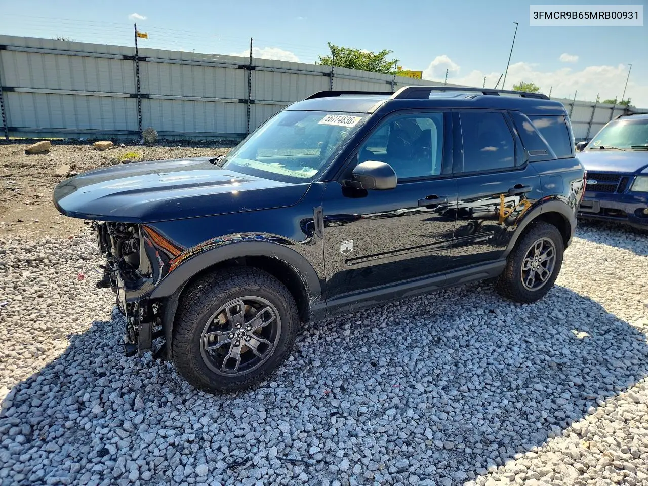 2021 Ford Bronco Sport Big Bend VIN: 3FMCR9B65MRB00931 Lot: 56774836
