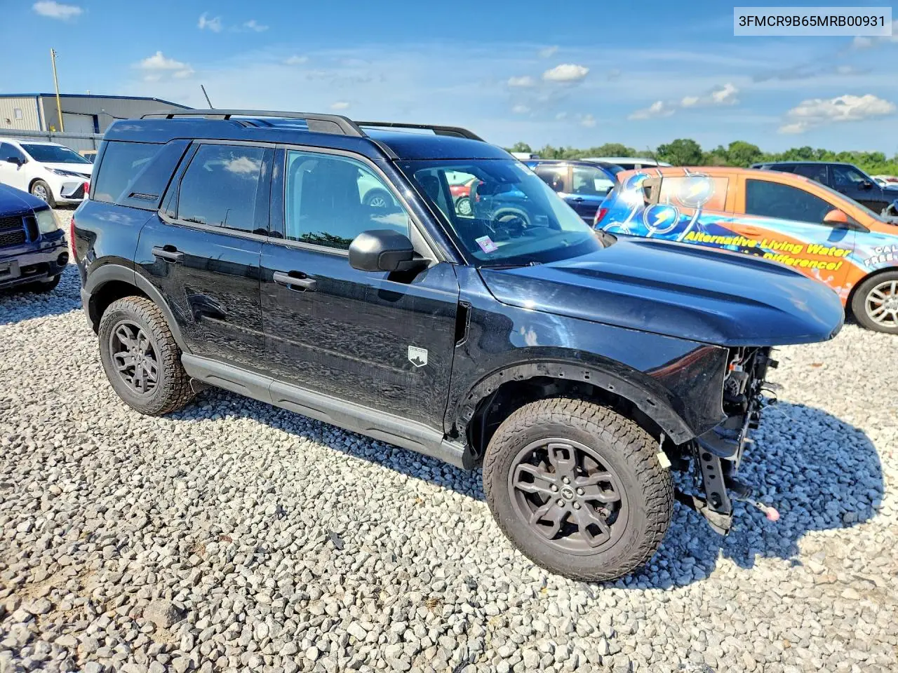 2021 Ford Bronco Sport Big Bend VIN: 3FMCR9B65MRB00931 Lot: 56774836