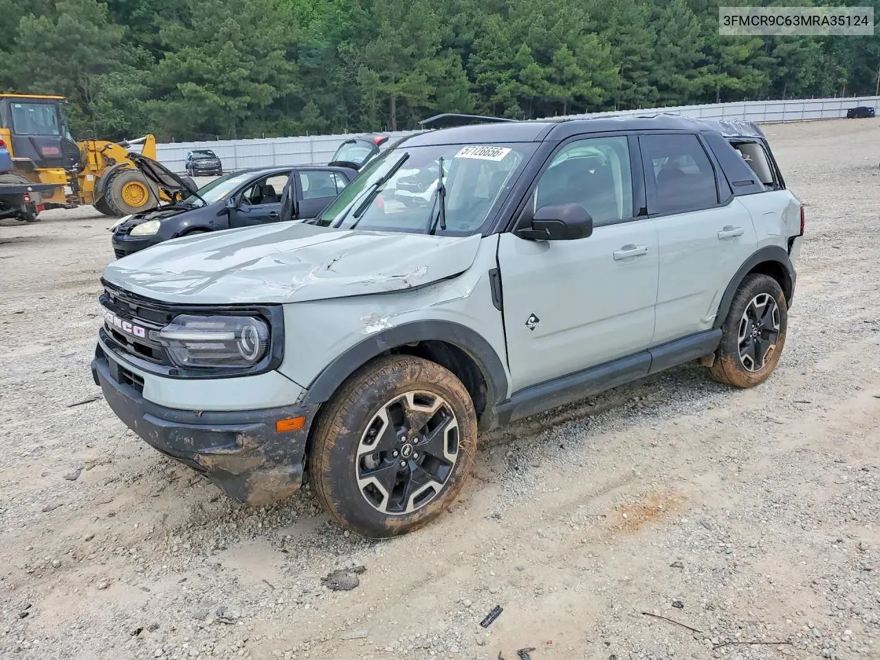2021 Ford Bronco Sport Outer Banks VIN: 3FMCR9C63MRA35124 Lot: 57126656