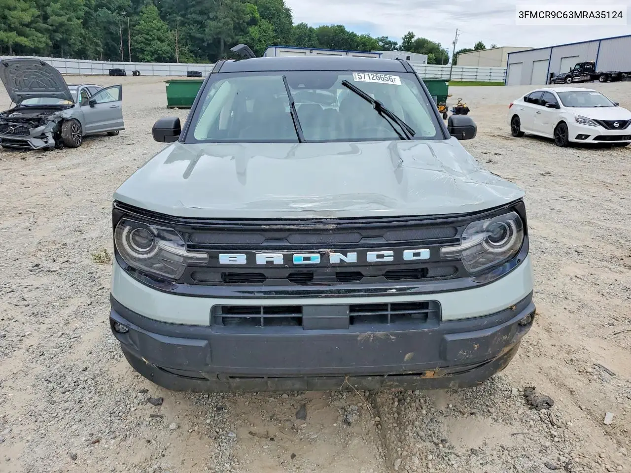 2021 Ford Bronco Sport Outer Banks VIN: 3FMCR9C63MRA35124 Lot: 57126656