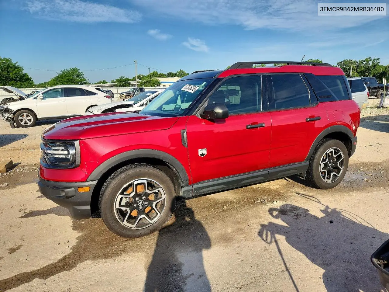 2021 Ford Bronco Sport Big Bend VIN: 3FMCR9B62MRB36480 Lot: 57335256