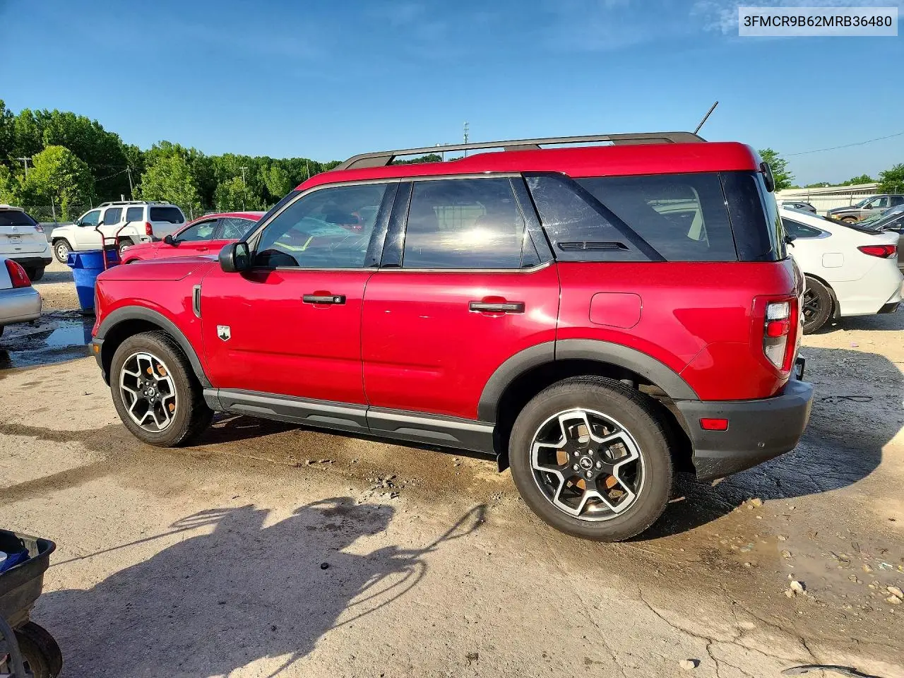 2021 Ford Bronco Sport Big Bend VIN: 3FMCR9B62MRB36480 Lot: 57335256