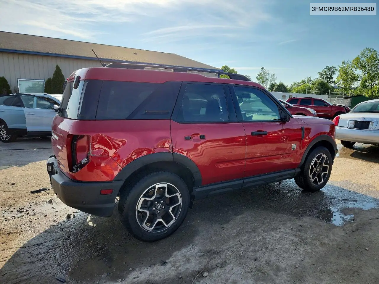 2021 Ford Bronco Sport Big Bend VIN: 3FMCR9B62MRB36480 Lot: 57335256