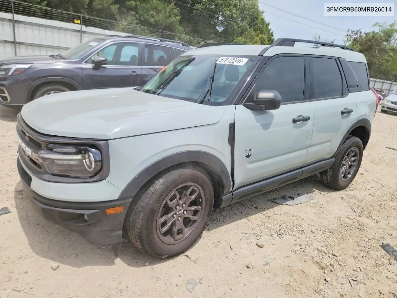 2021 Ford Bronco Sport Big Bend VIN: 3FMCR9B60MRB26014 Lot: 57612246