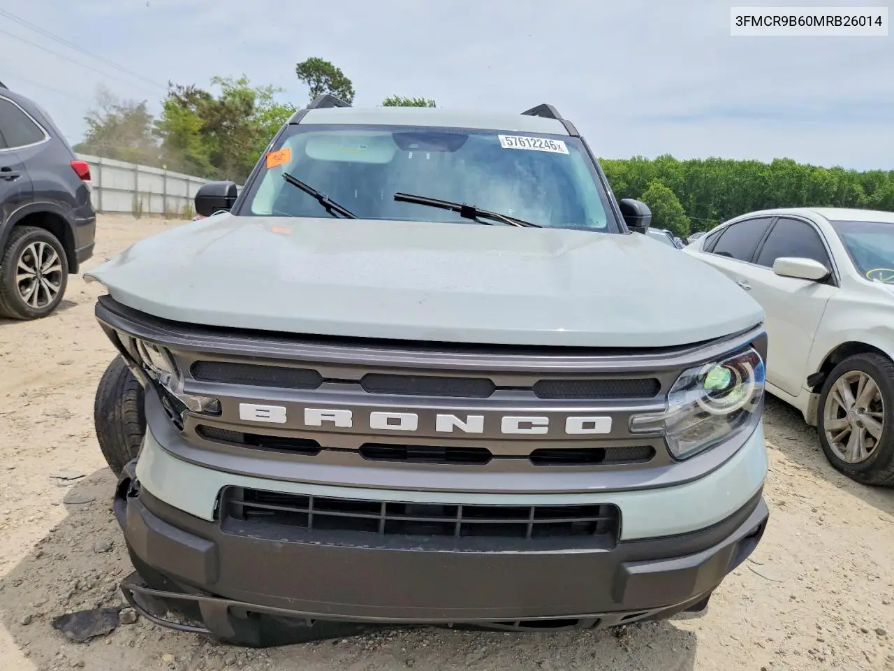 2021 Ford Bronco Sport Big Bend VIN: 3FMCR9B60MRB26014 Lot: 57612246
