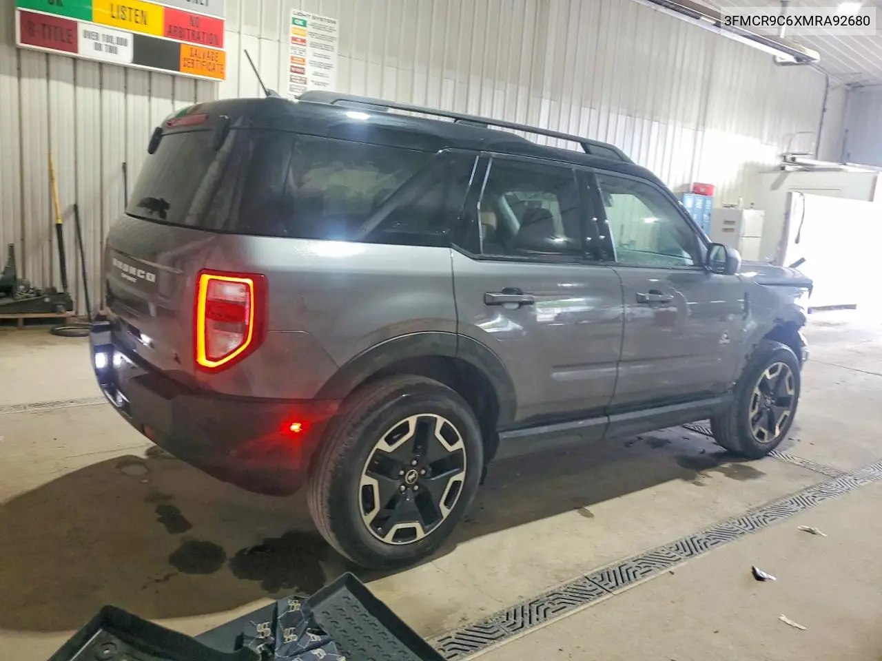 2021 Ford Bronco Sport Outer Banks VIN: 3FMCR9C6XMRA92680 Lot: 57676236
