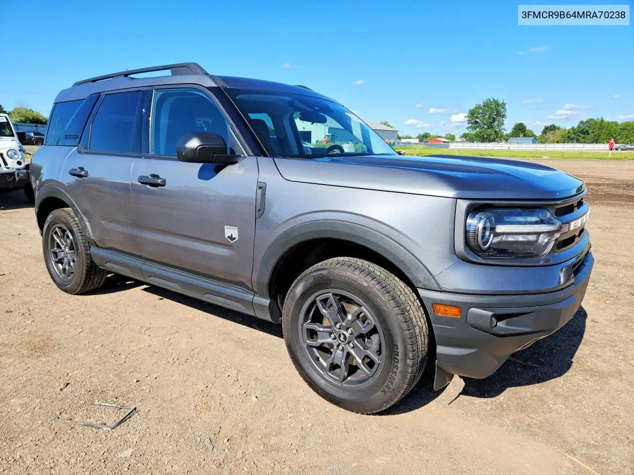 2021 Ford Bronco Sport Big Bend VIN: 3FMCR9B64MRA70238 Lot: 57767696