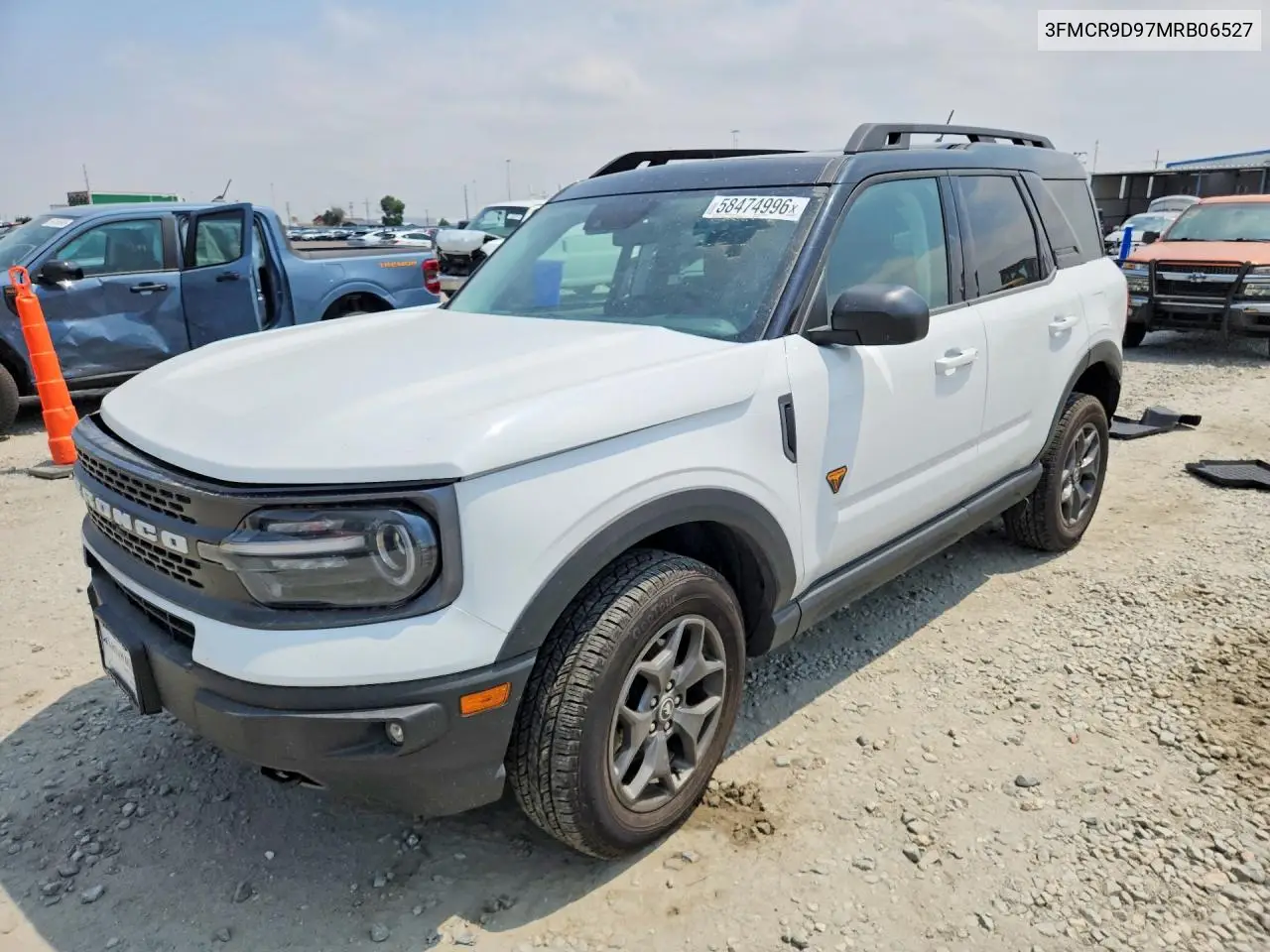 2021 Ford Bronco Sport Badlands VIN: 3FMCR9D97MRB06527 Lot: 58474996