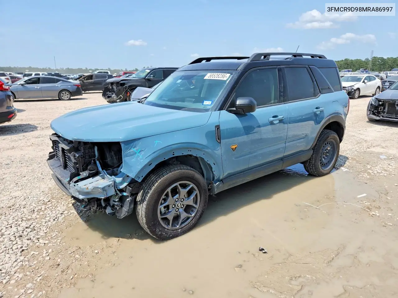 2021 Ford Bronco Sport Badlands VIN: 3FMCR9D98MRA86997 Lot: 58528286