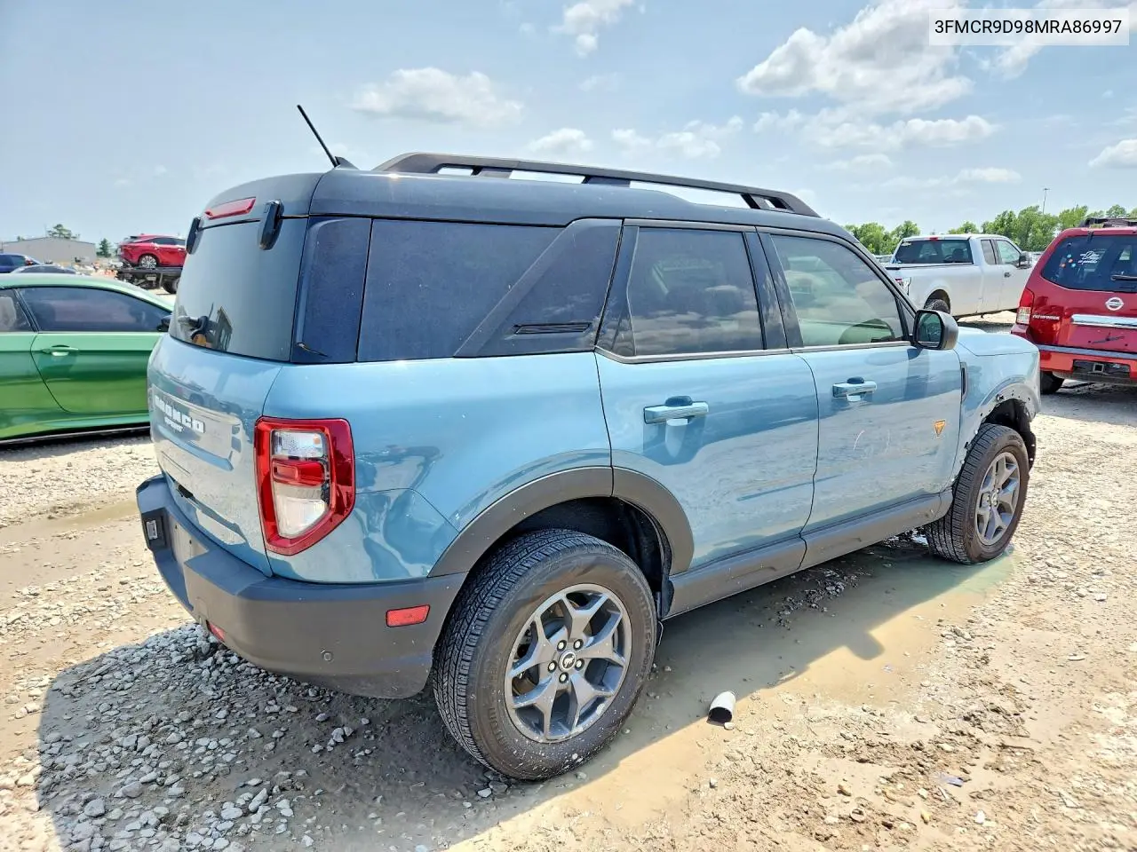 2021 Ford Bronco Sport Badlands VIN: 3FMCR9D98MRA86997 Lot: 58528286