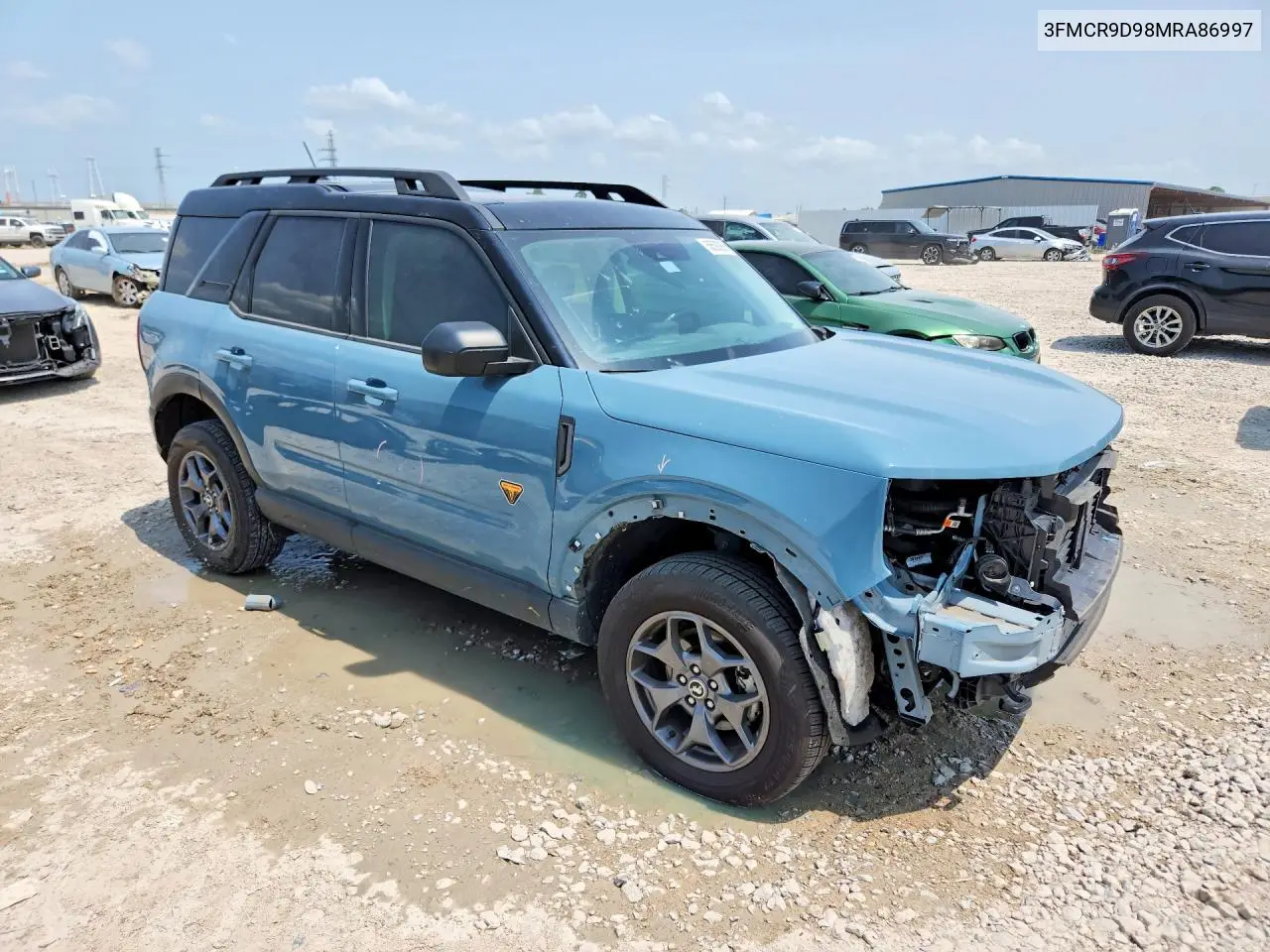 2021 Ford Bronco Sport Badlands VIN: 3FMCR9D98MRA86997 Lot: 58528286