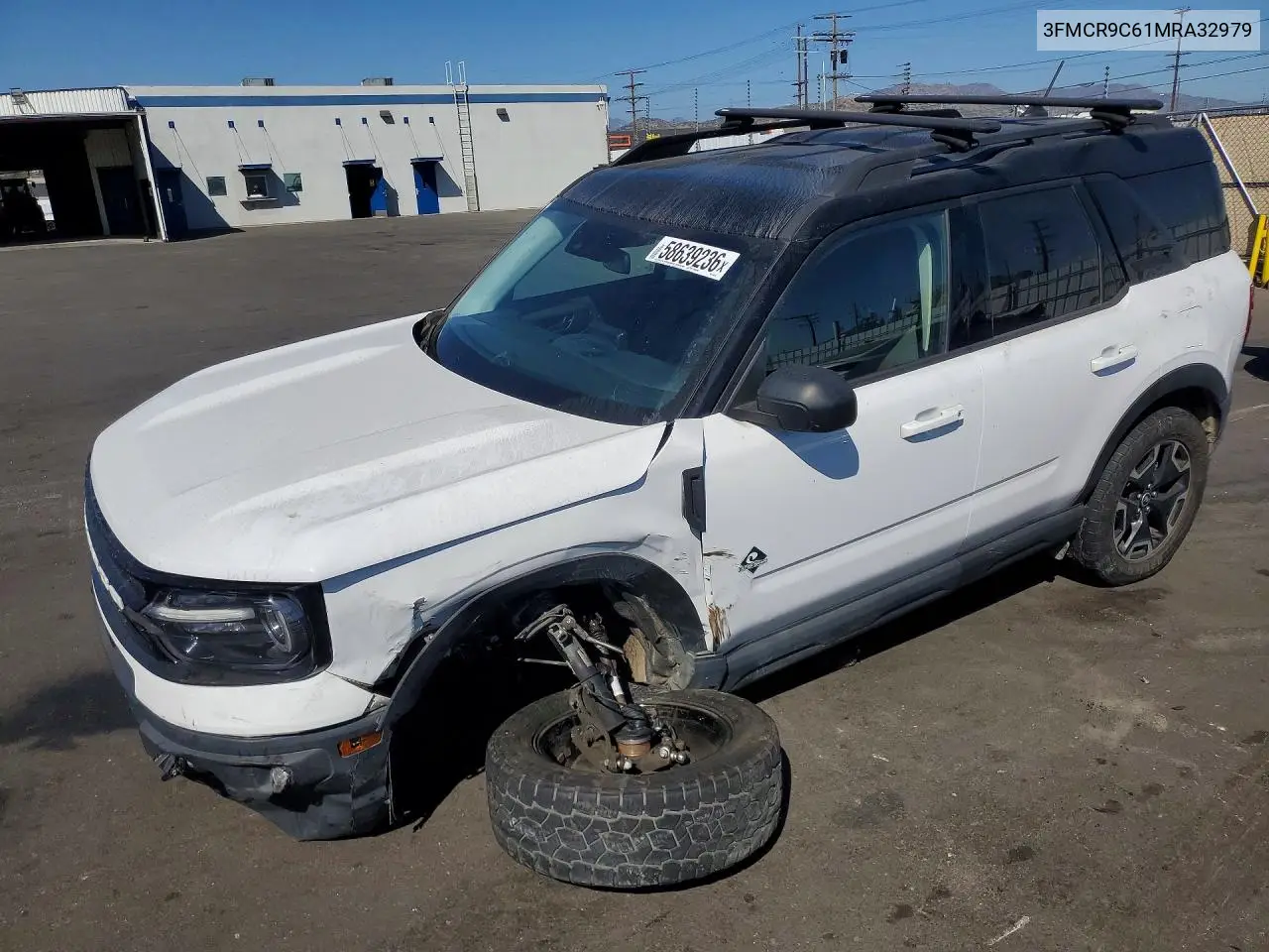 2021 Ford Bronco Sport Outer Banks VIN: 3FMCR9C61MRA32979 Lot: 58639236