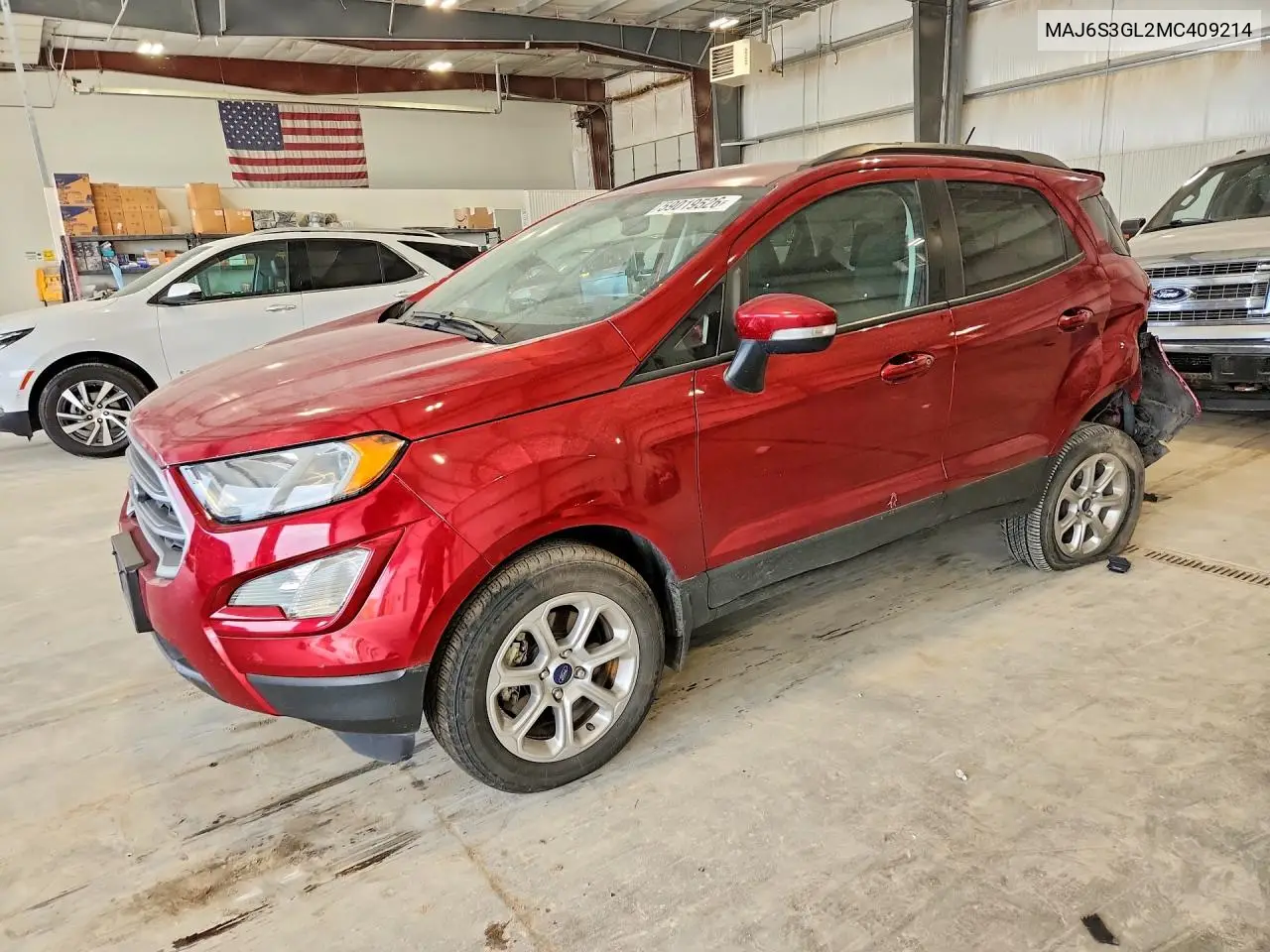 2021 Ford Ecosport Se VIN: MAJ6S3GL2MC409214 Lot: 59019526